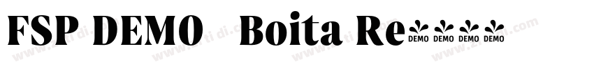 FSP DEMO   Boita Re字体转换